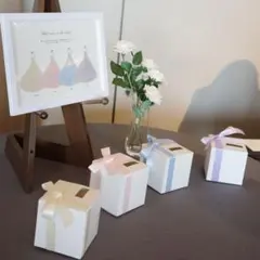 ハンドメイド　ドレス当てクイズ　ボード/投票箱セット　結婚式