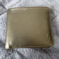 POLO RALPH LAUREN 二つ折り財布 オリーブグリーン