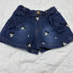 Daddy Oh Daddy ミッキー柄 ショートパンツズボンデニム100㎝