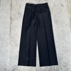 ballsey wide straight slacks black 日本製