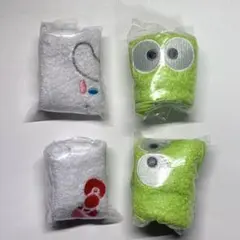 【新品】サンリオ もふもふポーシェット2 4セット（キティ・シナモ・けろっぴ2）