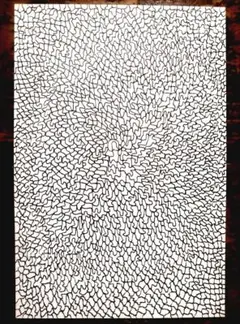 ken1作絵画 一点物ポストカード「銀河と銀河と銀河と」