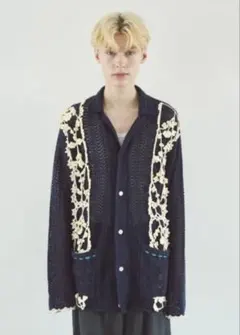 Camphor Wood flower Cuba shirt cardigan