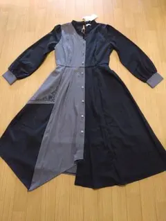 良品】UNITED TOKYO バイカラーワンピース M相当 ベルト付き - メルカリ