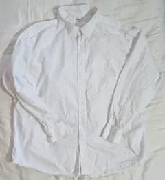 ユニクロ オックスフォードシャツ ボタンダウン 4xl ホワイト