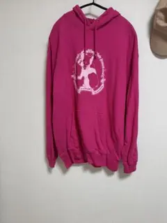 フレンチブルドッグプリント パーカー XLサイズ ピンク