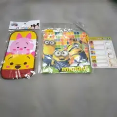 ツムツ厶　 ミニオンズ　こえだちゃん 雑貨3点セットのサムネイル