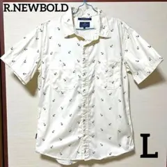 R.NEWBOLD アールニューボールド メンズ 半袖シャツ L ベージュ