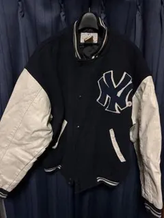 【全刺繍・美品】90s MLB ニューヨーク・ヤンキース レザージャケット 2025年最新】ヤンキース スタジャン レザーの人気アイテム - メルカリ