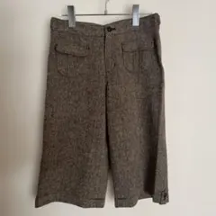 ウール混ハーフパンツ