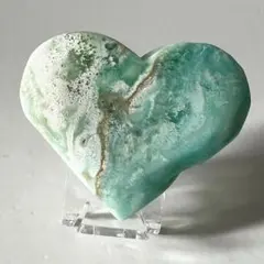 天然石☆ ヘミモルファイト ハート カービング ②