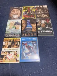 映画 DVD セット 8本 スパイダーマン 相棒 寄生獣 ガチバン ATARU