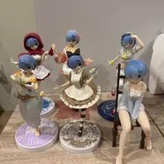 Re:ゼロ レム フィギュアセット 複数コスチューム