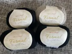 サンキ 毛糸 Formal(フォーマル) 黒3個+グレー1個+おまけ