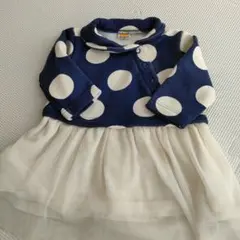 moujonjon ムージョンジョン ドット柄チュニックワンピース 80cm