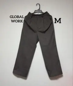 グローバルワーク　GLOBAL WORK あったかウツクシルエットワイドパンツ