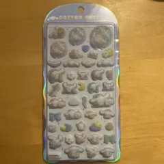 【国内正規品】コットンパフィー　シール　シナモロール　シナモン