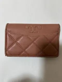 Tory Burch 二つ折り財布 ピンク キルティングのサムネイル