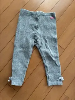 ミキハウス グレー レギンス 90サイズ