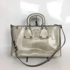 PRADA プラダ 2way ハンドバッグ トート 三角ロゴ レディース