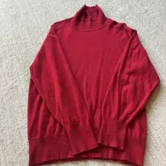 カシミア100% 高級 TESTA VIERA モックネック セーターM日本製