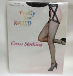 網タイツ ガーター クロスストッキング ランジェリー セクシー ①