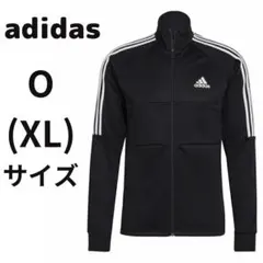 アディダス ジャージ 黒 トップ メンズ O サイズ 長袖 ブラック ジャケット