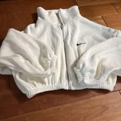 Nike ホワイト ジップアップ トレーナー