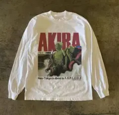 AKIRA ロングスリーブTシャツ　バックプリント　ホワイト　2XL