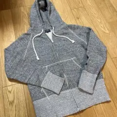 ジムフレックス　キッズ　グレー　ジップアップパーカー