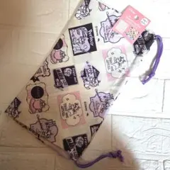 Disney おしゃれキャット　マリーちゃん 約32×28cm　Lサイズ　巾着袋