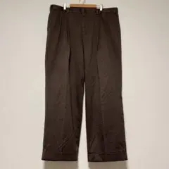 90s 00s USA古着 axist ブラウン 茶色 ワイドスラックス W38