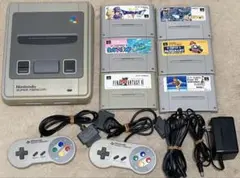 ◾️ニンテンドー　スーパーファミコン本体　ソフト6本セット　オマケ付き　中古