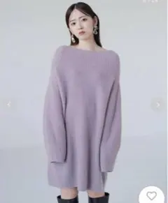 【新品タグ付】FRAY I.D ラクーンニットミニワンピース ピンク 完売品