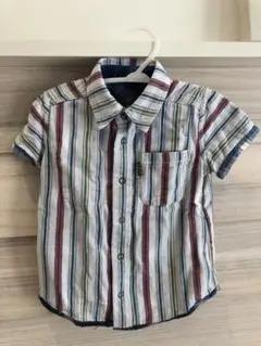 FO KIDS リバーシブル　ストライプ 半袖シャツ サイズ100