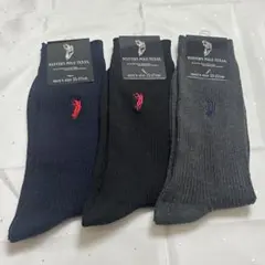WESTERN POLO TEXAS メンズソックス 3足セット 25〜27cm