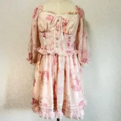 Liz Lisa Chambre à Coucherローズ柄シフォン ワンピース | Mercari