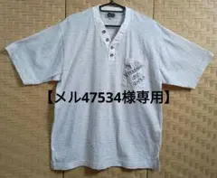 PAGELO　ヘンリーネック半袖Tシャツ　LLサイズ　カラフルドット柄のサムネイル