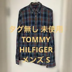 【タグ無し未使用】TOMMY HILFIGER チェック柄長袖シャツ Sサイズのサムネイル