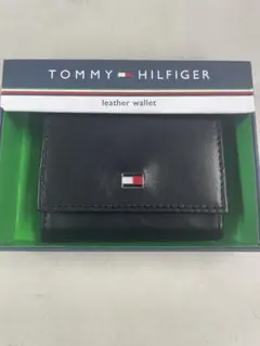 TOMMY HILFIGER レザー財布 ブラック
