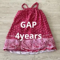 GAP ピンク花柄刺繍チュニック 4歳用