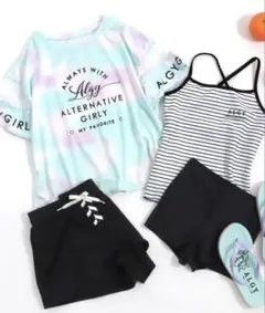 ALGY セパレート水着 4点セット 150cm