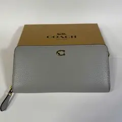 【新品】COACH コーチ 長財布 CC489 グレー