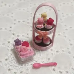 ミニチュア　ストロベリースイーツセット