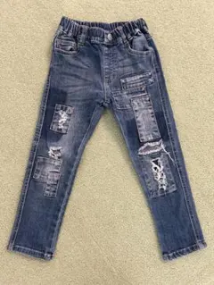 ブランシェス　ダメージ加工　デニム　110