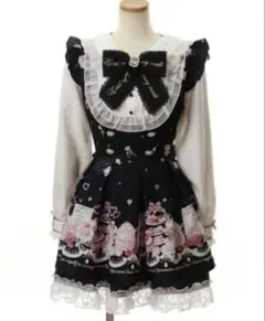 ⚠️LIZLISA リズリサ セットアップ アフヌン柄 LIZLISA ❤︎アフタヌーンティー柄セットアップ