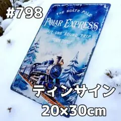 ティンサイン　看板（金属製）　ポスター　映画　ポーラー・エクスプレス