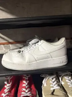 Nike Air Force 1 ホワイトスニーカー 並行輸入品