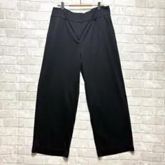 リズクレイボーン ワイドパンツ ブラック スラックス風 大きいサイズ ゆったり