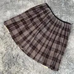 ✨大きいサイズ 3L✨KUMIKYOKU ひざ丈フレアスカート ピンク ブラウン